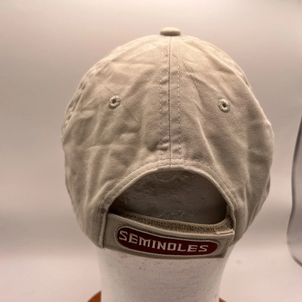 Nike Team FSU Florida State Seminoles Hat Tan Maroon Adjustable Cap 411942